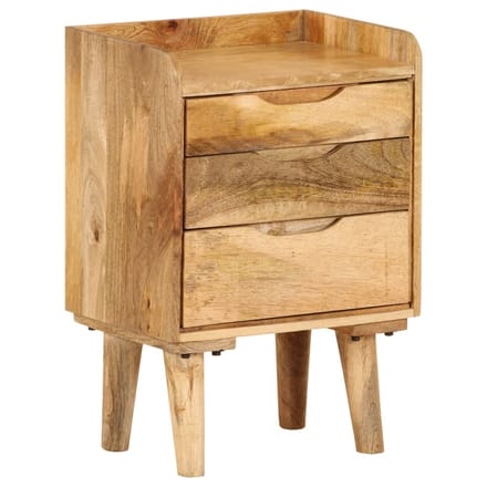 vidaXL - Nachtkastje - 40x30x59,5 - cm - massief - mangohout