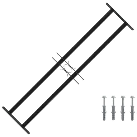 vidaXL - Raam - Beveiligings - Grille - 115 - x - 30 - cm - Gegalvaniseerd - staal