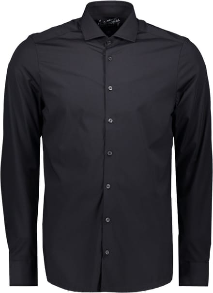 Pure H.Tico The Functional Shirt Zwart - Maat 38 - Heren - Overhemden Formeel