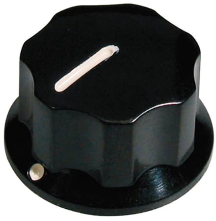 Boston KB-145-S Knop Jocker Bas, Zwart met Setschroef, Klein