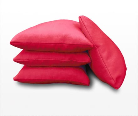 1 set van 4 RODE Cornhole Bags / Zakjes (volgens de officiële normen)