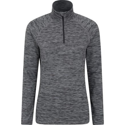 Mountain Warehouse Dames/Dames Bend & Stretch Half Rits Midlayer (Zwart)