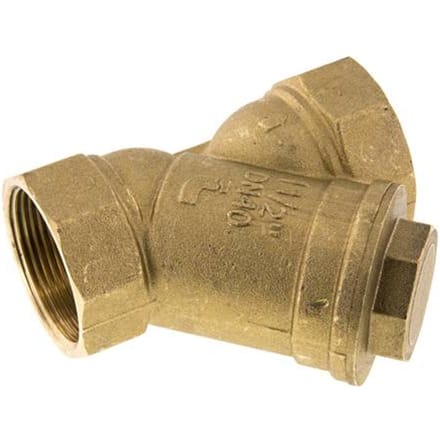 G 1 1/2'' Messing Y-filter 0.2 mm Maaswijdte 20 Bar NBR - SLB-F-112