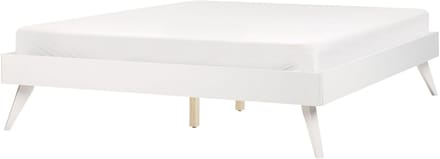 BERRIC - Tweepersoonsbed - Wit - 140 x 200 cm - MDF