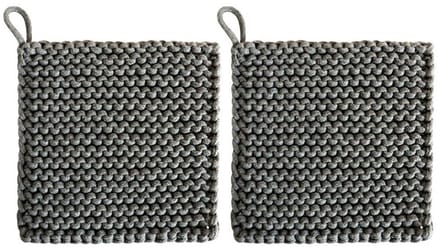 Dailygoods - Gehaakte Katoenen Pannenlappen, Set van 2