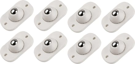WiseGoods Luxe Meubelroller Set - Roller Meubel - Meubeltransporter - Klussen - Rollers Meubels - Meubelglijders - Wonen - 8st Wit