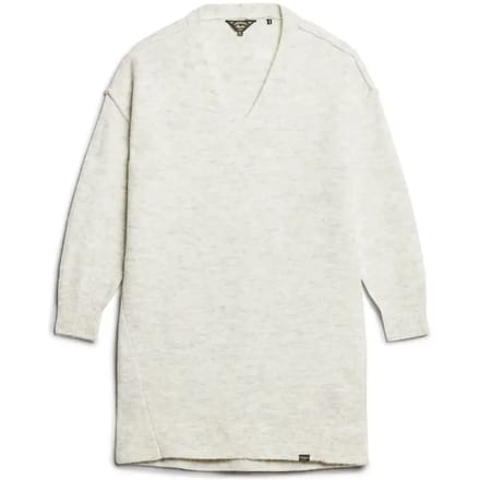 Superdry - Gebreide jurk met V-hals - Dames - Jurken