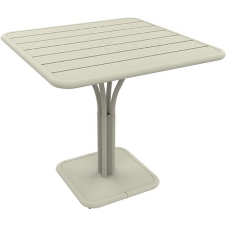 Fermob LUXEMBOURG tafel met zuilvoet - A5 leemgrijs