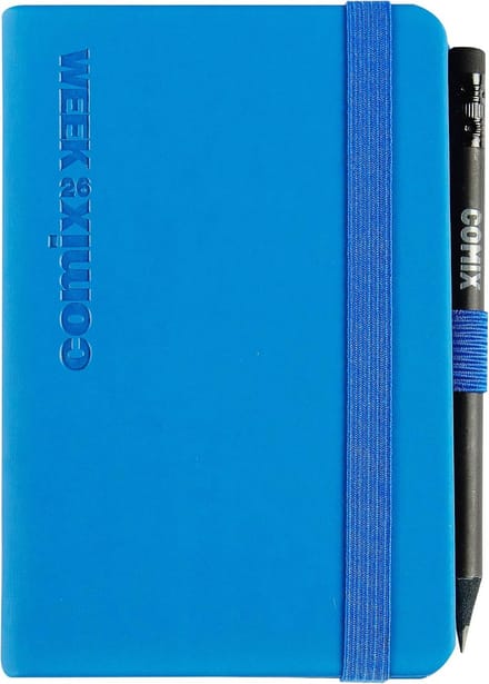 Pocket Weekplanner 2026 Blauw 12 Maanden met Elastiek en Pennenlus