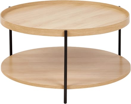 LANDER - Salontafel - Lichtbruin/Zwart - Hout