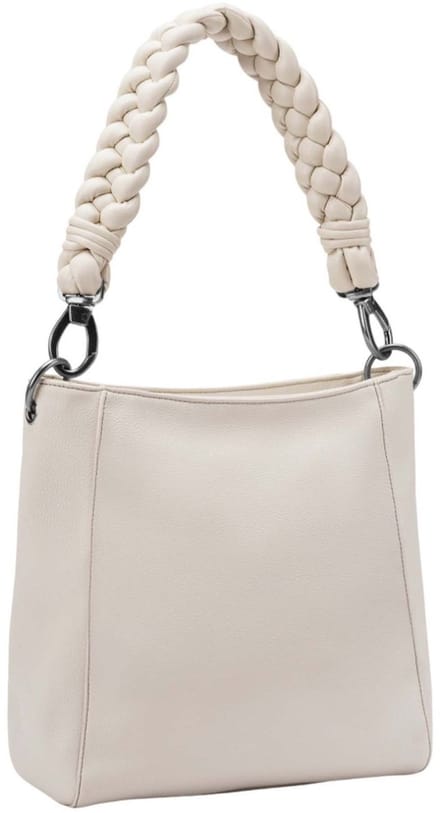FREDsBRUDER Schoudertas Good Vibes Only Midi Hobo Bag Oat Milk Crème