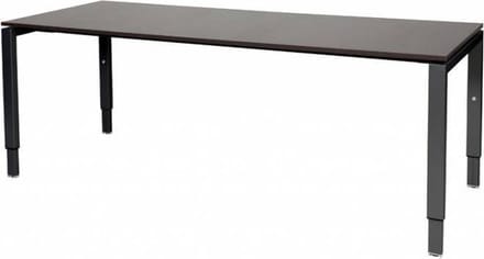 Verstelbaar Bureau - Domino 200x80 logan - zwart frame