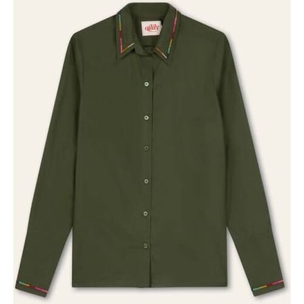 Oilily Bloom Blouse- maat46 Rifle Groen
