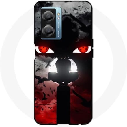 Oppo A77 5G hoesje itachi uchiha naruto anime kunst