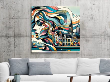 Kunstprint | Wanddecoratie | Dibond | 100 × 100 cm
