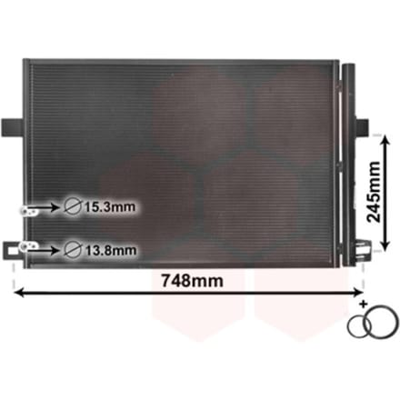Van Wezel - LUCHTCONDENSATOR VOOR VW AMAROK 2010-2020 2H0820411A