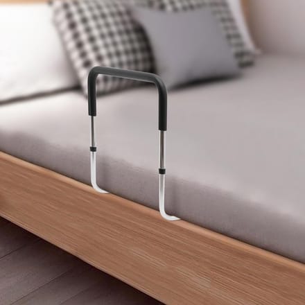Bedhek - Opstahulp - Veiligheid - Verstelbaar - 51x56 cm - Zwart