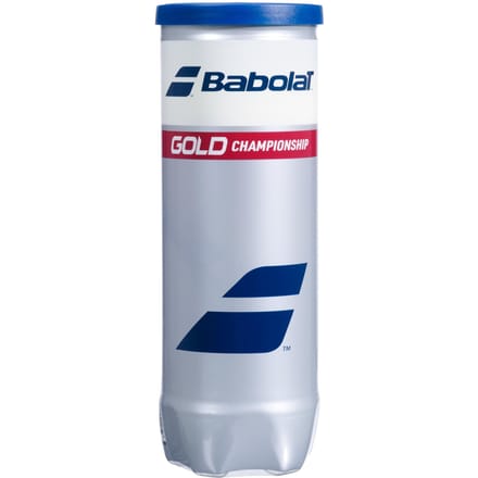 Tube met 3 tennisballen Babolat Gold Championship
