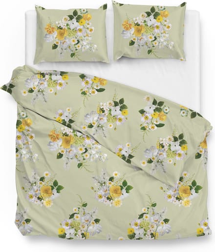 ZoHome Bente Dekbedovertrek - Litsjumeaux - 240x200/220 cm - Light Green