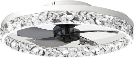 Nivard Plafondventilator - Met Verlichting - Plafond Ventilator - Met Lamp - Plafonniere Met Ventilator - Met Licht - Wit