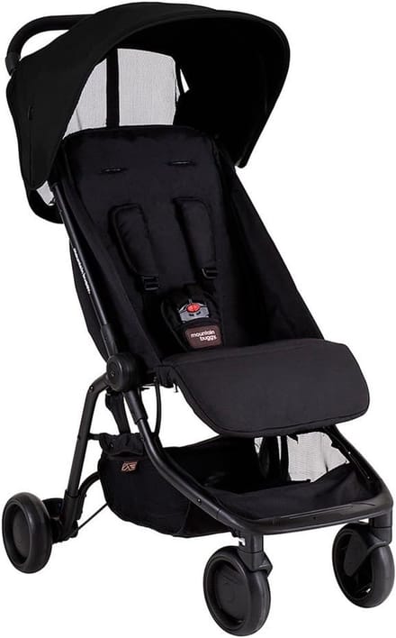 Reis Buggy - Compacte Kinderwagen - Reizen met Kinderen - Lichtgewicht Ontwerp - Tot 25 kg - Zwart