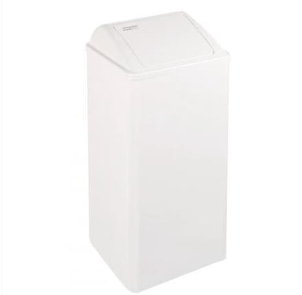 Mediclinics | Afvalbak | Gesloten | Wit | Inhoud: 80 liter