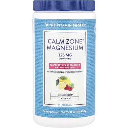 The Vitamin Shoppe, Calm Zone®, Magnesium, Framboos Citroen, 16 oz (450 gram)