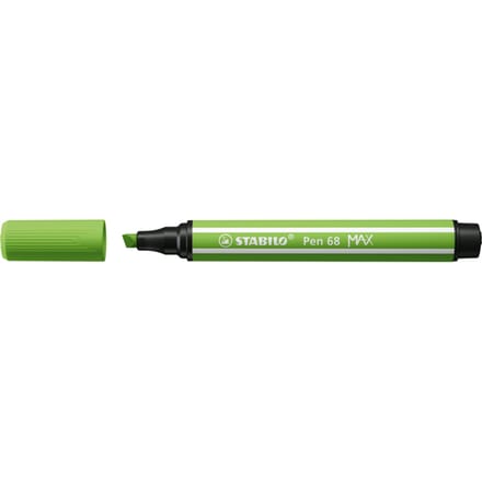 STABILO Pen 68 MAX - Viltstift Met Dikke Beitelpunt - Lichtgroen