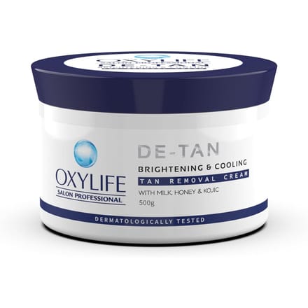 Oxylife Salon Professional Tan Removal Pack 500g voor Directe Stralende Gloed en Gelijkmatige Huidskleur white