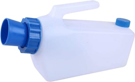 Urinoir Heren - Urine Fles - Reizen en Camping - Anti-Overloop Ontwerp - 1000 ml - Wit