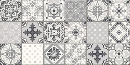 Spatwand met Portugees Tegel Design - Star Dust