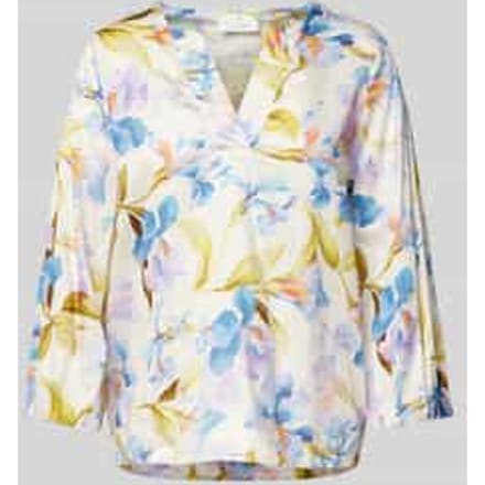 Comfort fit blouse met V-hals