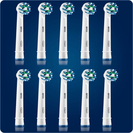 Oral-B CrossAction - Opzetborstels - 10 Stuks
