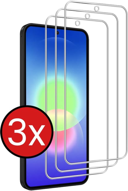 Screenprotector - 3 Stuks - Geschikt voor Samsung Galaxy A27 - Extra Sterk - Beschermglas - Gehard Glas - Tempered Glass - Screen Protector