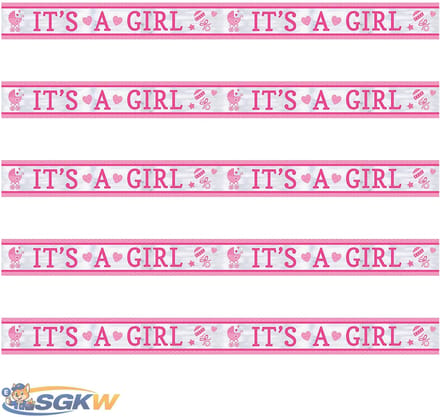 Amscan Banner 'it's A Girl' 762 Cm Roze
