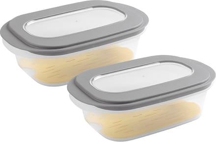 Sunware Sigma Home kaasdoos - Met tray - Set van 2 - 26.5x17.2x10x5 cm