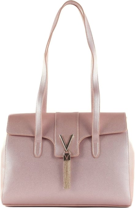VALENTINO Schoudertas Divina Satchel Rosa Metallizato Roze
