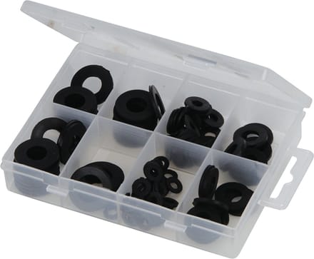 Rubberen sluitring assortiment - 120-delig - 961227