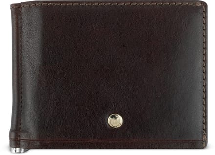 bugatti geldclip kaarthoes Neaples Wallet + Dollarclip Brown donkerbruin