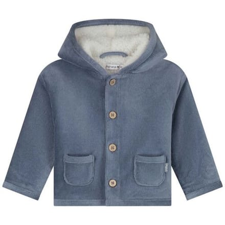 Prénatal newborn jas velours Steel Blue 68 heren