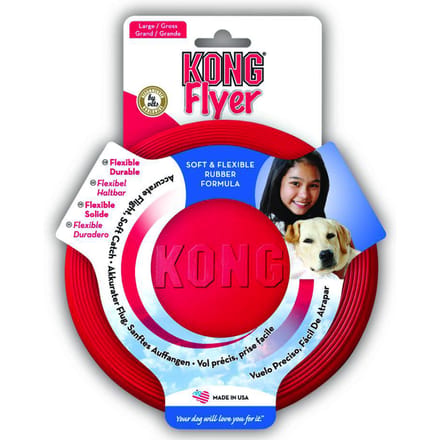 Kong Flyer Frisbee - Hondenspeelgoed - Rood -  Ø25 cm