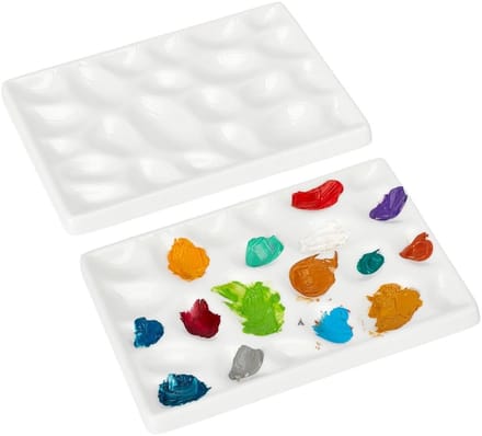 Dailygoods- Verfpalet Keramisch - Mengbak Aquarel - Draagbaar
