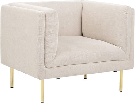 MOEN - Fauteuil - Beige - Polyester