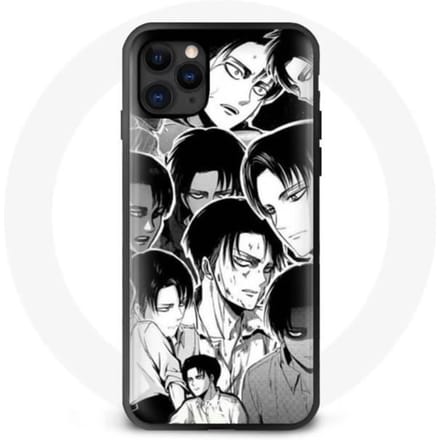 Coque Iphone 12 - Maniacase - Attack On Titan - Design unique - Souple - Noir