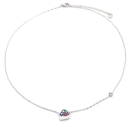 Ketting voor Kinderen - Cupcake - RVS - Lengte 35-41 cm - Zilverkleurig