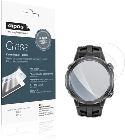 dipos – 2x Matte Pantserfolie geschikt voor LIGE FV15 | 9H Screenprotector