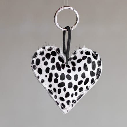 Sleutelhanger hart gevuld - Mini dalmatiër