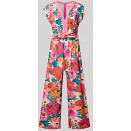 Jumpsuit in all-over look met knoopdetail
