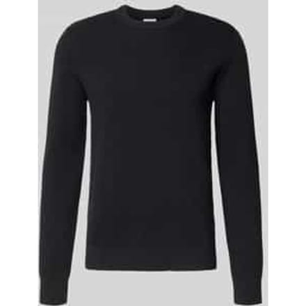 slim fit gebreide trui van katoenmix
