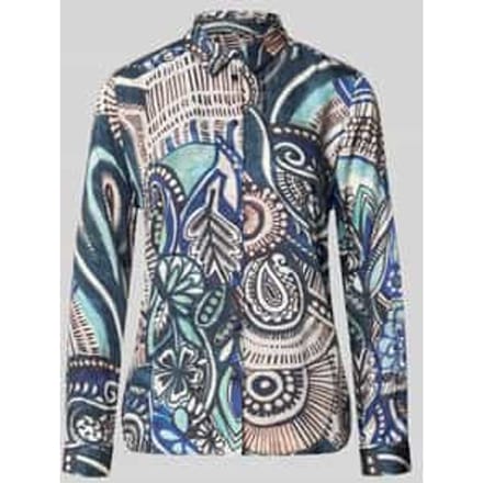 Regular fit overhemdblouse van pure viscose